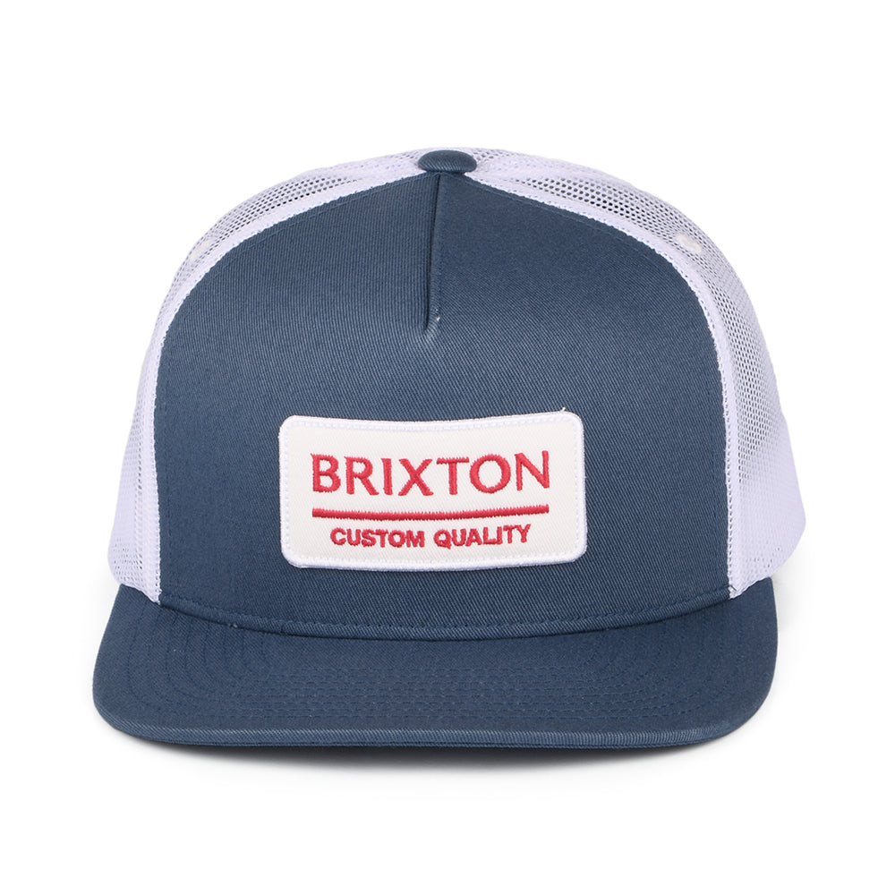 Gorra Trucker Palmer Proper MP de Brixton - Azul-Blanco