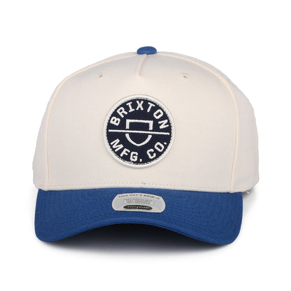Gorra Snapback Crest C NetPlus MP de Brixton - Blanco Roto-Azul