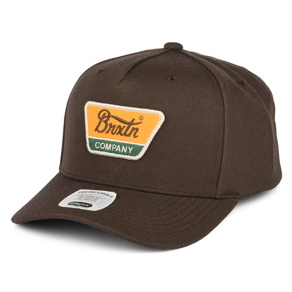 Gorra Snapback Linwood C NetPlus MP de Brixton - Marrón Oscuro