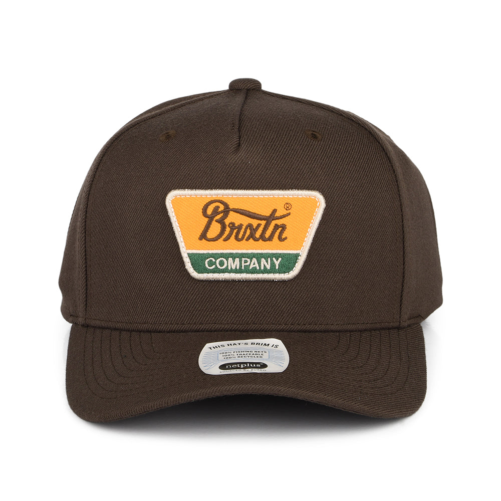 Gorra Snapback Linwood C NetPlus MP de Brixton - Marrón Oscuro