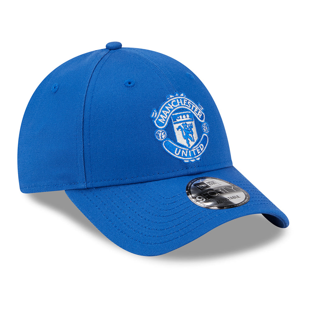 Gorra de béisbol 9FORTY de temporada Manchester United FC de New Era - Azul Celeste