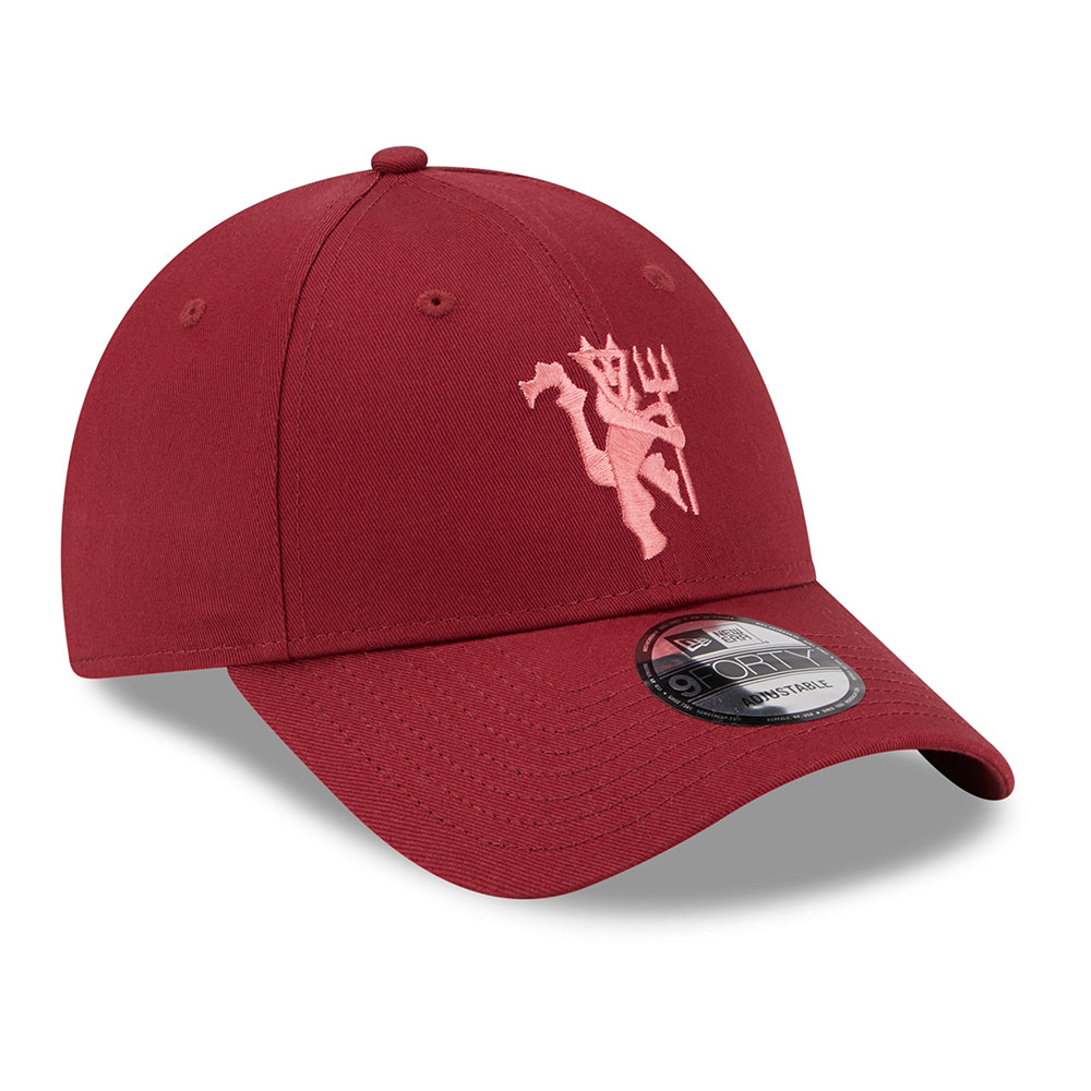 Gorra de béisbol 9FORTY Seasonal Manchester United FC de New Era - Rojo Cardenal
