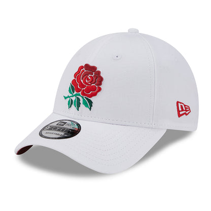 Gorra de béisbol 9FORTY Core Rugby Football Union de New Era - Blanco-Escarlata