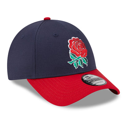 Gorra de béisbol 9FORTY Core Rugby Football Union de New Era - Azul Marino-Escarlata