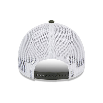 Gorra Trucker A-Frame Seasonal Manchester United FC de New Era - Oliva-Blanco