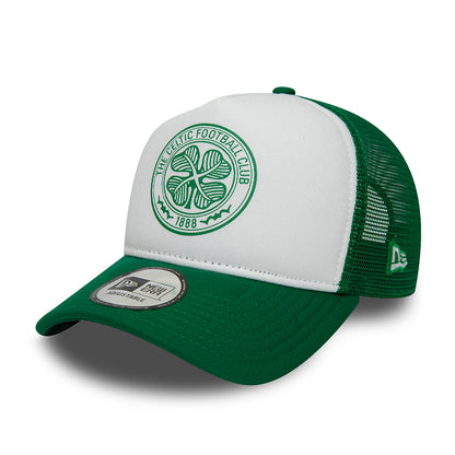 Gorra Trucker A-Frame Core Celtic FC de New Era - Verde-Blanco