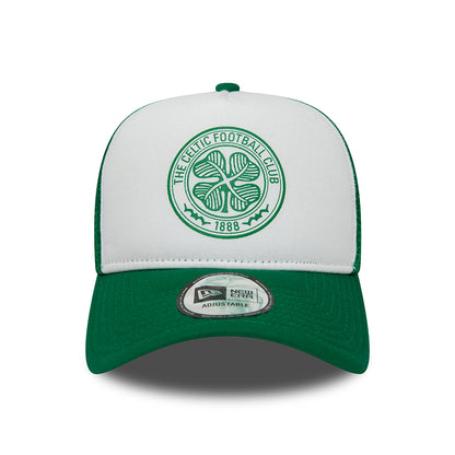Gorra Trucker A-Frame Core Celtic FC de New Era - Verde-Blanco