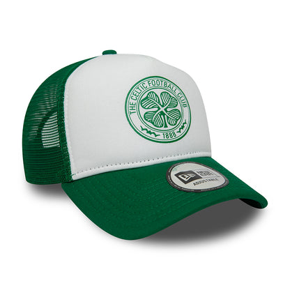 Gorra Trucker A-Frame Core Celtic FC de New Era - Verde-Blanco