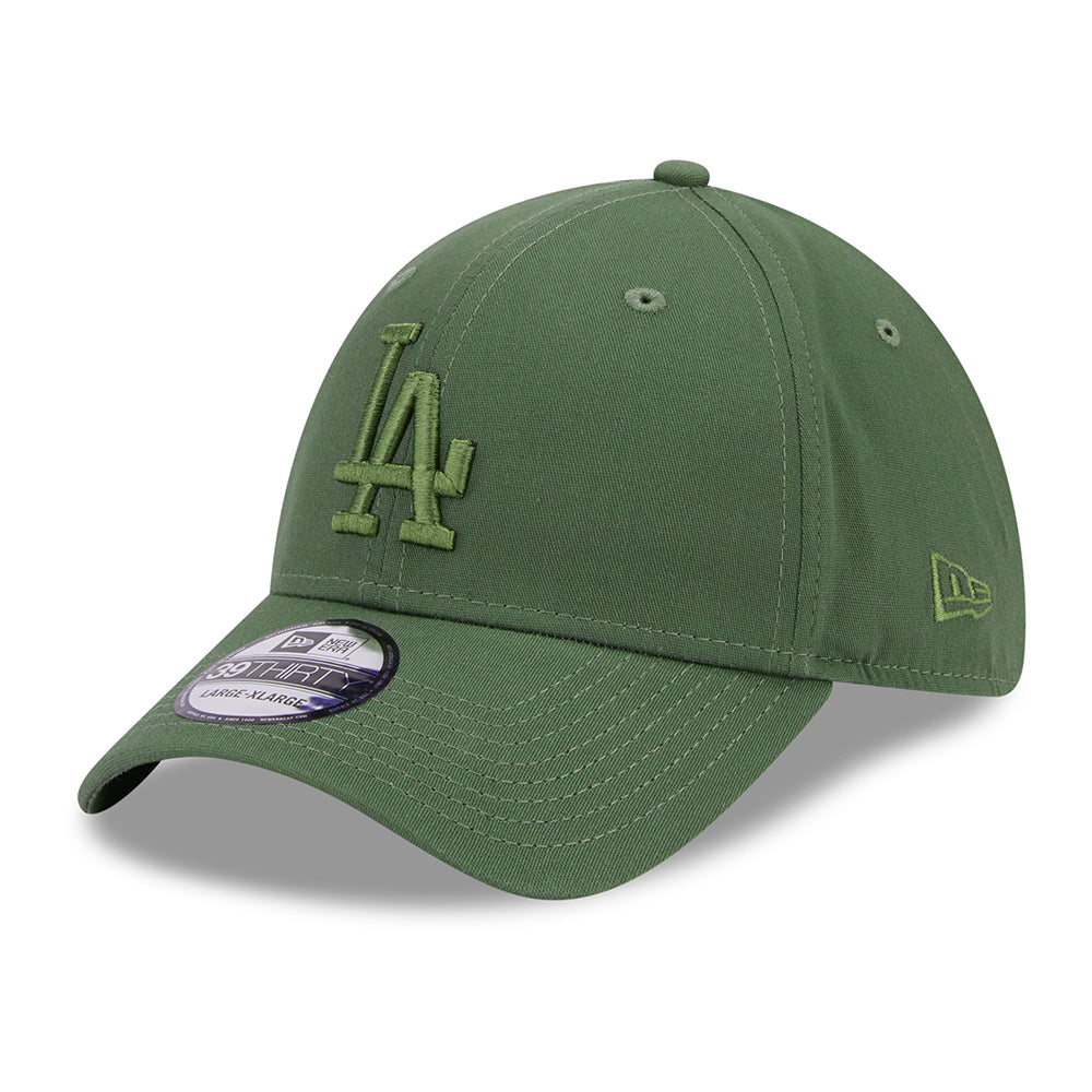 Gorra de béisbol 39THIRTY MLB League Essential L.A. Dodgers de New Era - Oliva sobre Oliva