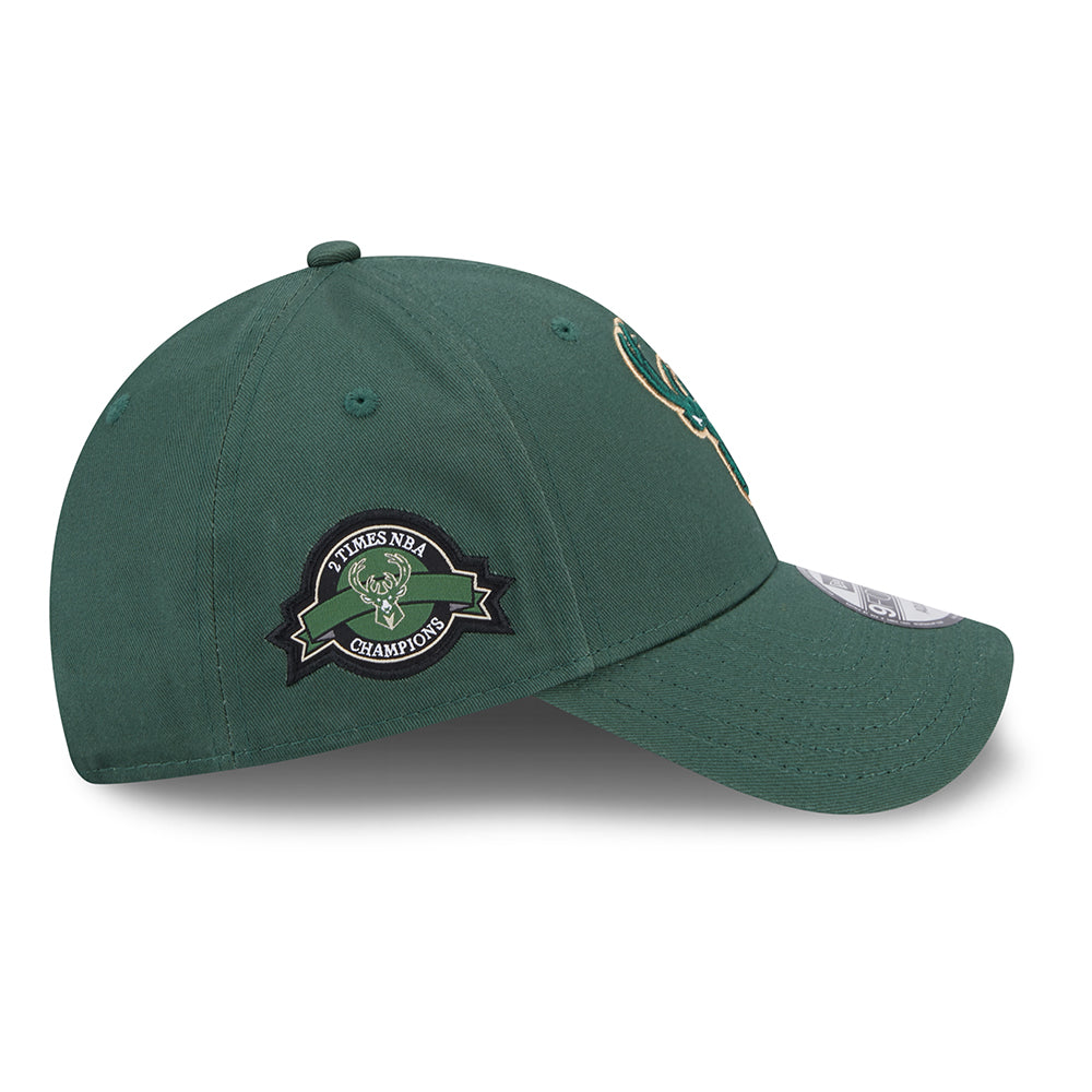 Gorra de béisbol 9FORTY NBA Team Side Patch Milwaukee Bucks de New Era - Verde