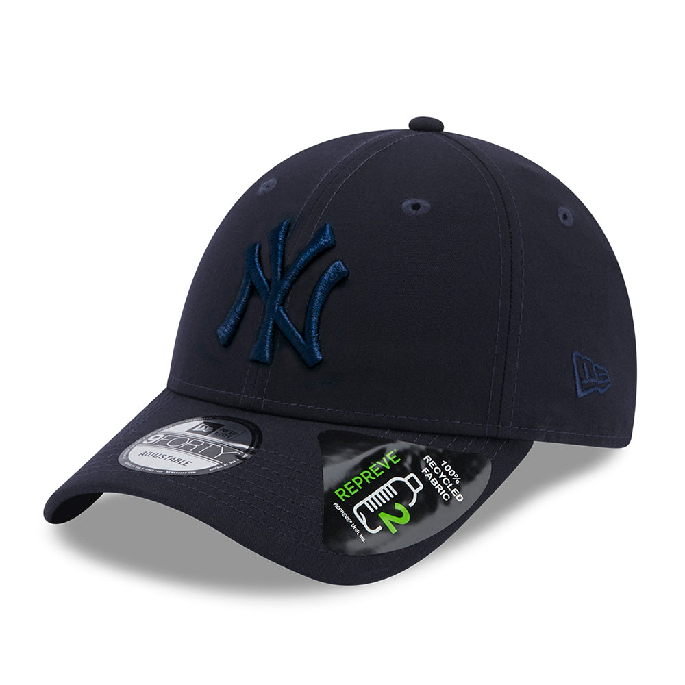 Gorra de béisbol 9FORTY MLB Repreve New York Yankees de New Era - Azul Marino sobre Azul Marino