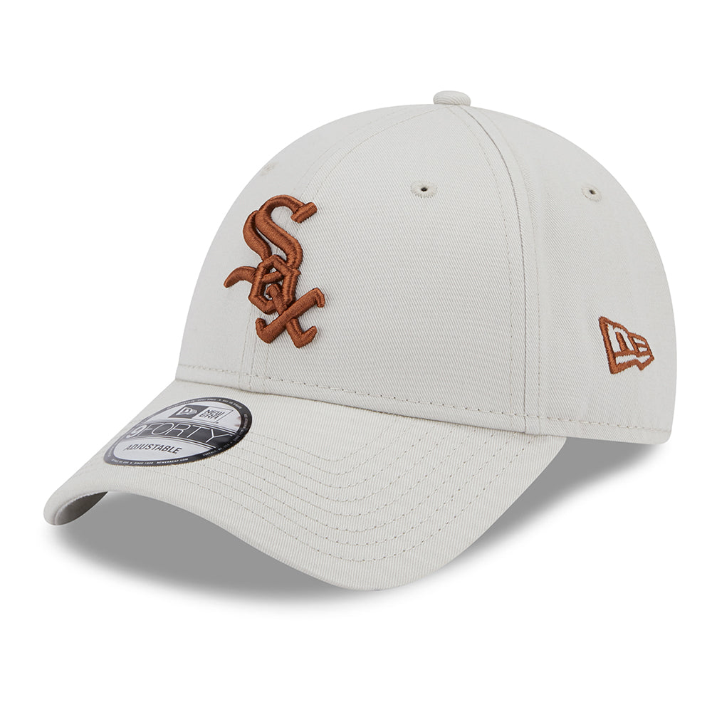 Gorra de béisbol 9FORTY MLB League Essential Chicago White Sox de New Era - Piedra-Caramelo