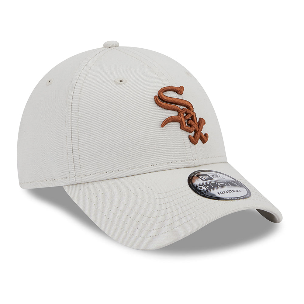 Gorra de béisbol 9FORTY MLB League Essential Chicago White Sox de New Era - Piedra-Caramelo