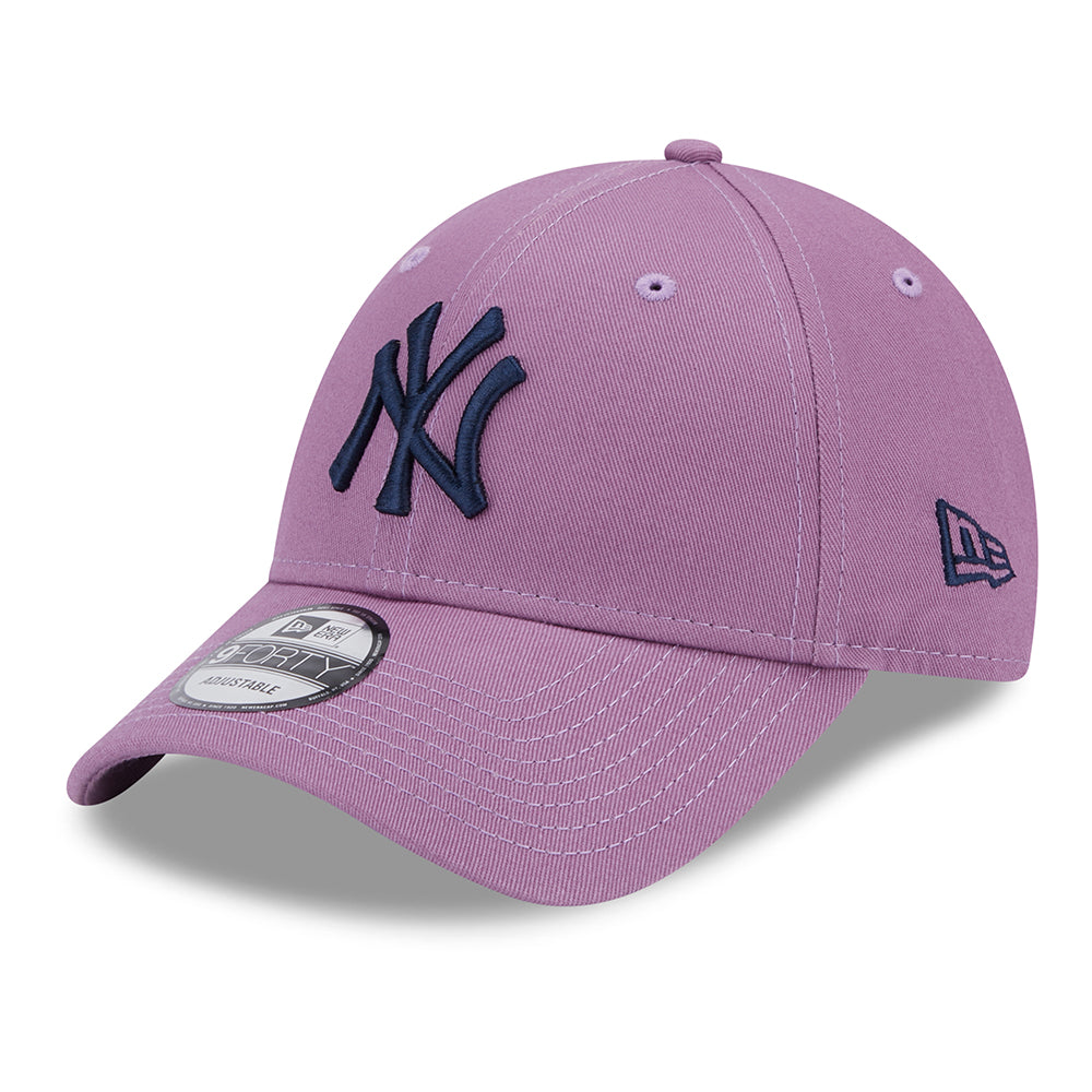 Gorra de béisbol 9FORTY MLB League Essential New York Yankees de New Era - Morado-Azul Marino