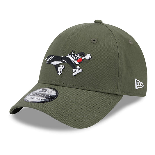 Gorra de béisbol 9FORTY Looney Tunes Sylvester de New Era - Verde Oliva
