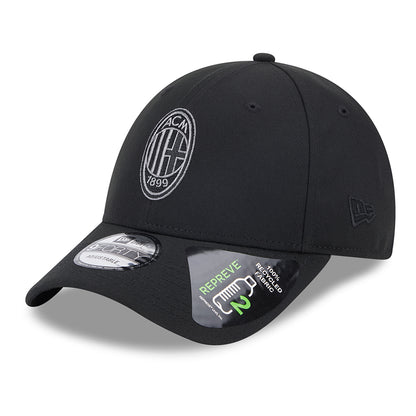 Gorra de béisbol 9FORTY Repreve AC Milan de New Era - Negro