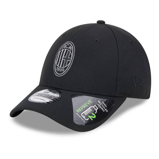Gorra de béisbol 9FORTY Repreve AC Milan de New Era - Negro