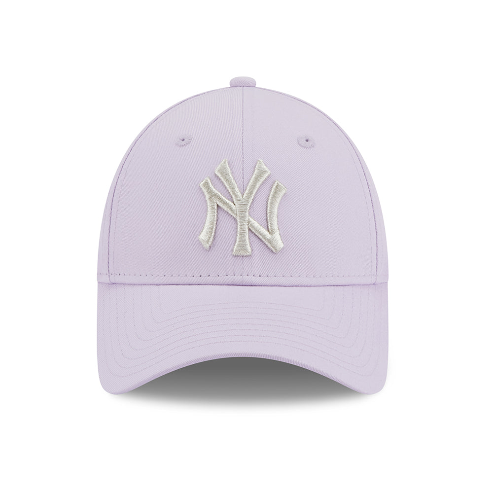 Gorra de béisbol 9FORTY MLB Metallic Logo New York Yankees de New Era - Lavanda-Plateado