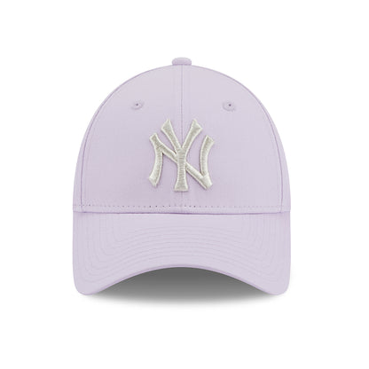 Gorra de béisbol 9FORTY MLB Metallic Logo New York Yankees de New Era - Lavanda-Plateado