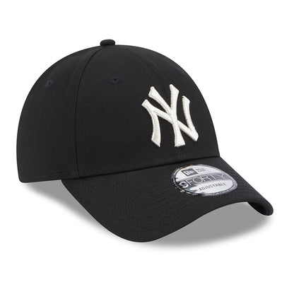 Gorra de béisbol 9FORTY MLB Metallic Logo New York Yankees de New Era - Negro-Plateado