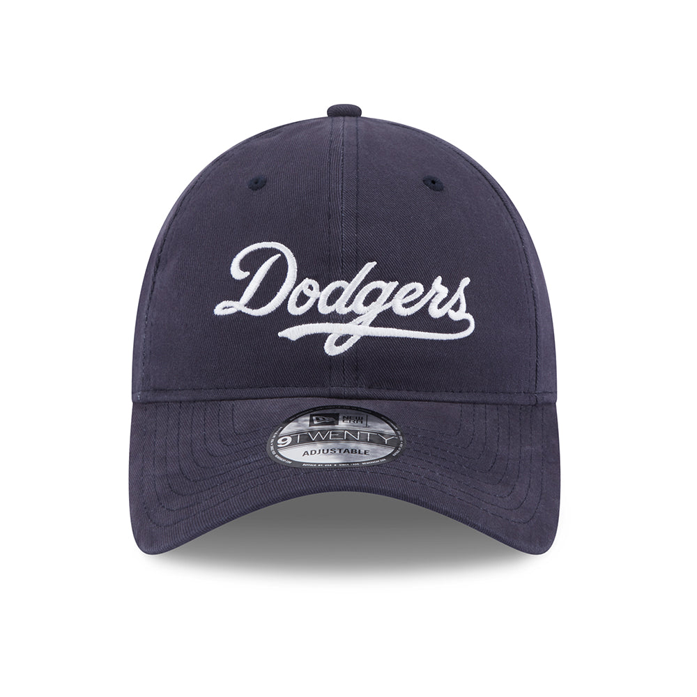 Gorra de béisbol 9TWENTY MLB Team Script L.A. Dodgers de New Era - Azul Marino-Blanco