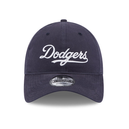 Gorra de béisbol 9TWENTY MLB Team Script L.A. Dodgers de New Era - Azul Marino-Blanco