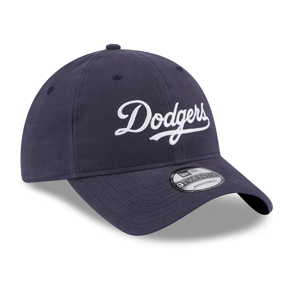 Gorra de béisbol 9TWENTY MLB Team Script L.A. Dodgers de New Era - Azul Marino-Blanco