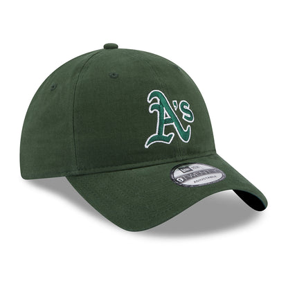 Gorra de béisbol 9TWENTY MLB Team Script Oakland Athletics de New Era - Verde Oscuro