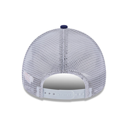 Gorra Trucker A-Frame MLB Team Script L.A. Dodgers de New Era - Azul Oscuro-Blanco