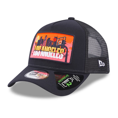 Gorra Trucker A-Frame License Plate Los Angeles de New Era - Azul Marino