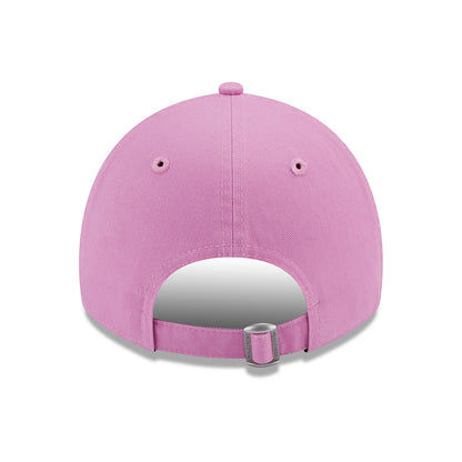 Gorra de béisbol 9TWENTY de algodón lavado de New Era - Rosa-Escarlata