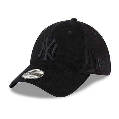 Gorra de béisbol 39THIRTY MLB Cord New York Yankees de New Era - Negro sobre Negro