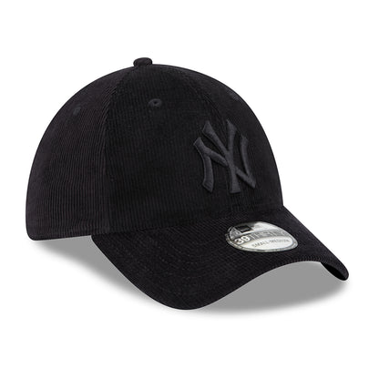 Gorra de béisbol 39THIRTY MLB Cord New York Yankees de New Era - Negro sobre Negro