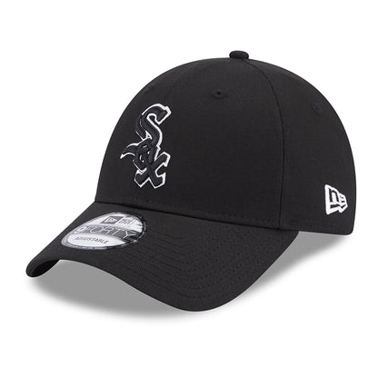 Gorra de béisbol 9FORTY MLB Team Outline Chicago White Sox de New Era - Negro-Blanco