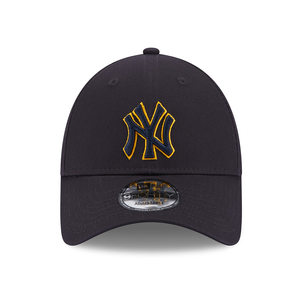 Gorra de béisbol 9FORTY MLB Team Outline New York Yankees de New Era - Azul Marino-Amarillo