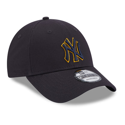 Gorra de béisbol 9FORTY MLB Team Outline New York Yankees de New Era - Azul Marino-Amarillo