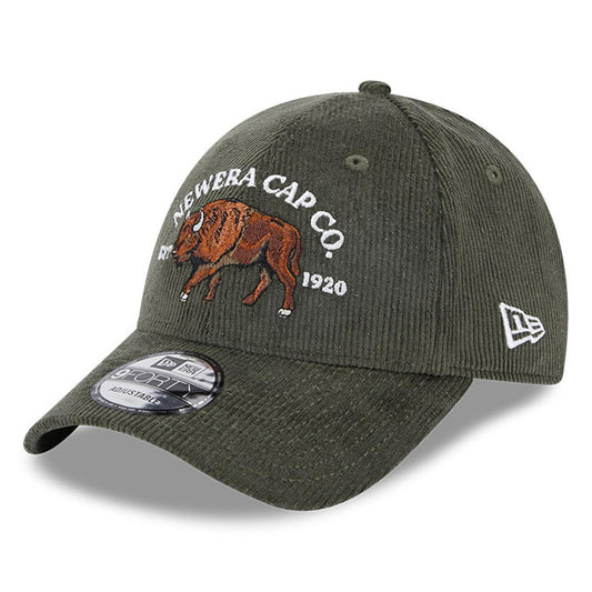 Gorra de béisbol 9FORTY NE Cord Buffalo de New Era - Verde Oliva