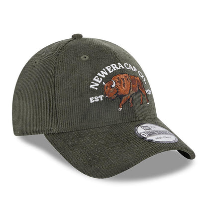 Gorra de béisbol 9FORTY NE Cord Buffalo de New Era - Verde Oliva