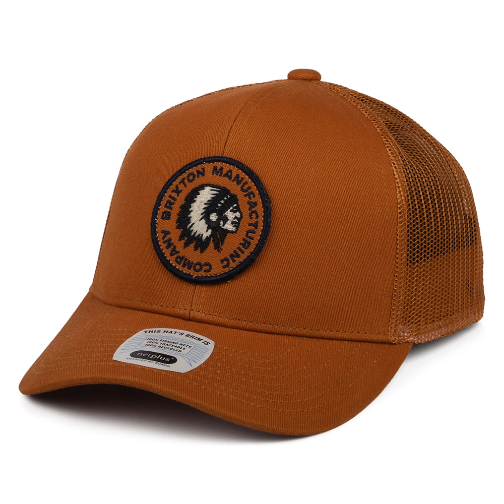 Gorra Trucker Rival Stamp NetPlus MP de Brixton - Ocre