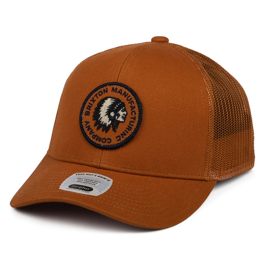 Gorra Trucker Rival Stamp NetPlus MP de Brixton - Ocre
