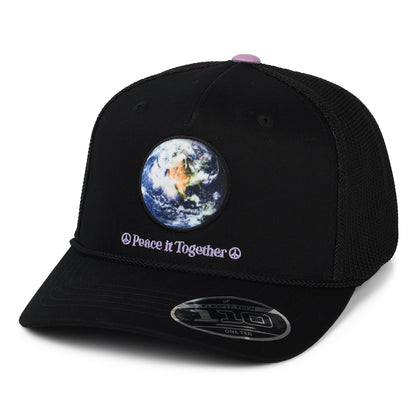 Gorra Trucker Earth Day Graphic Flexfit con etiqueta lisa de Levi's - Negro