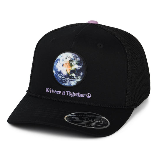 Gorra Trucker Earth Day Graphic Flexfit con etiqueta lisa de Levi's - Negro