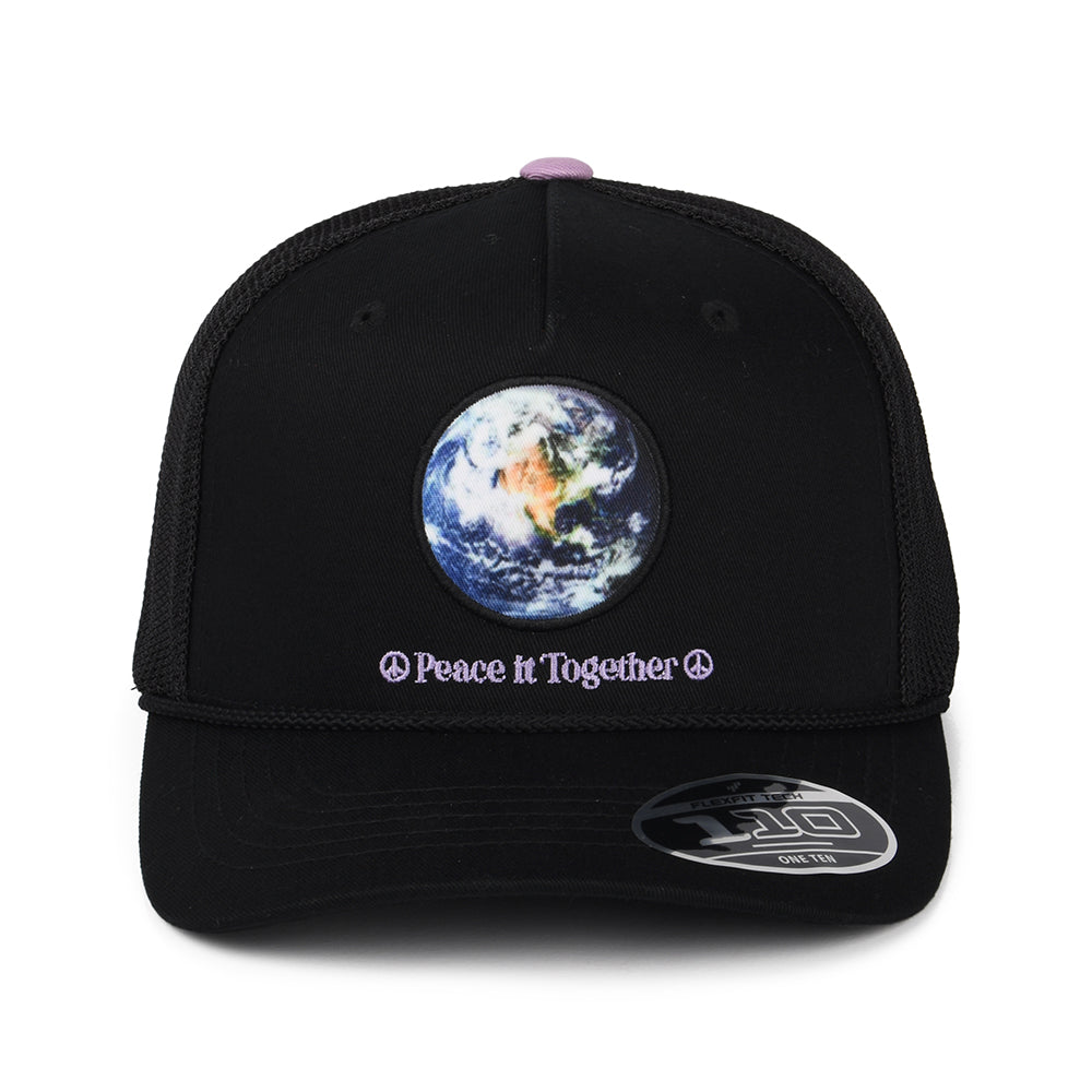 Gorra Trucker Earth Day Graphic Flexfit con etiqueta lisa de Levi's - Negro
