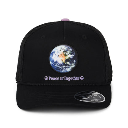 Gorra Trucker Earth Day Graphic Flexfit con etiqueta lisa de Levi's - Negro