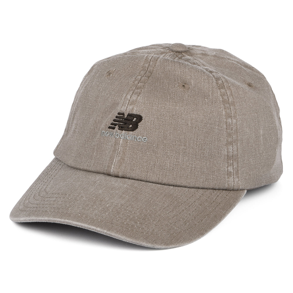 Gorra de béisbol NB Seasonal Classic de algodón lavado de New Balance - Champiñón