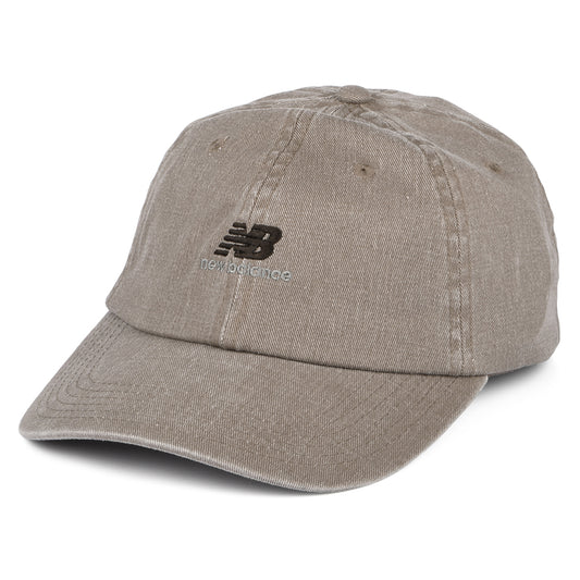 Gorra de béisbol NB Seasonal Classic de algodón lavado de New Balance - Champiñón