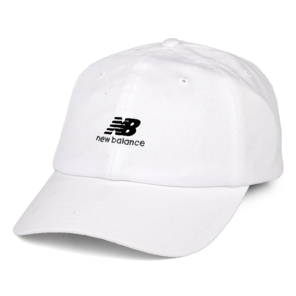 Gorra de béisbol NB Seasonal Classic de algodón lavado de New Balance - Blanco