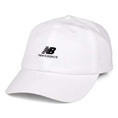 Gorra de béisbol NB Seasonal Classic de algodón lavado de New Balance - Blanco