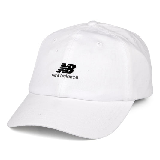 Gorra de béisbol NB Seasonal Classic de algodón lavado de New Balance - Blanco