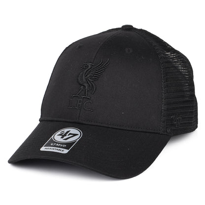 Gorra Trucker Branson MVP Liverpool FC de 47 Brand - Negro sobre Negro